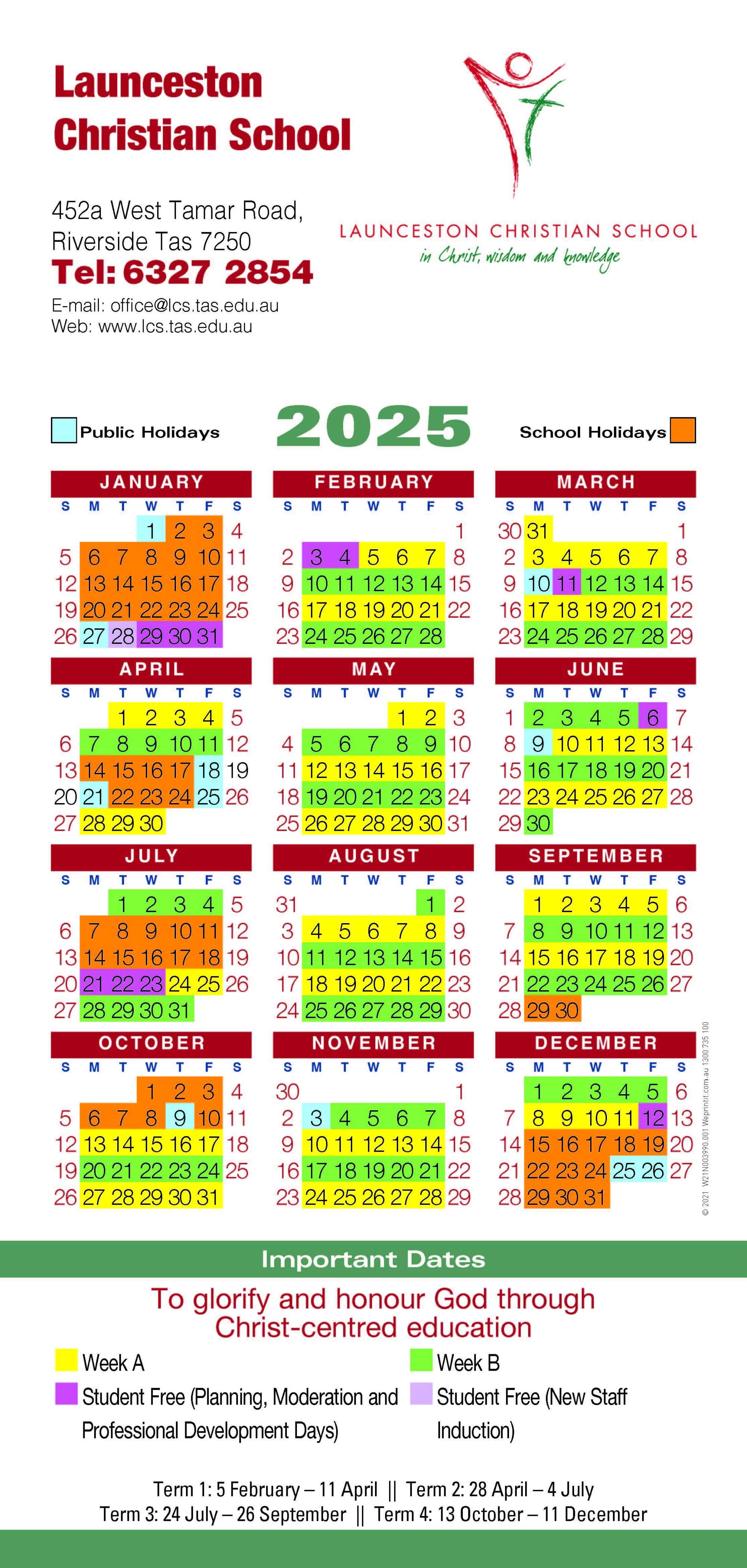2025 Calendar